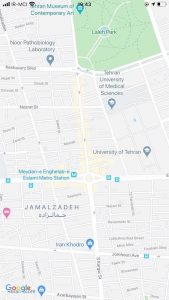 خیابان انقلاب  نقشه دسترسی مترو و اتوبوس